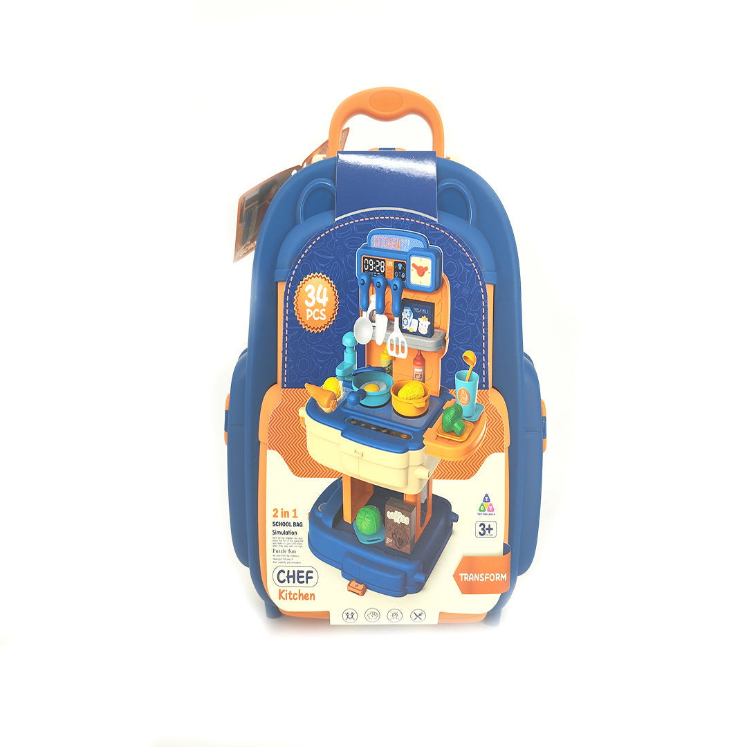 Kitchen Set Backpack Blue