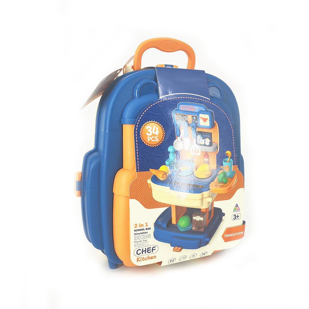 Kitchen Set Backpack Blue