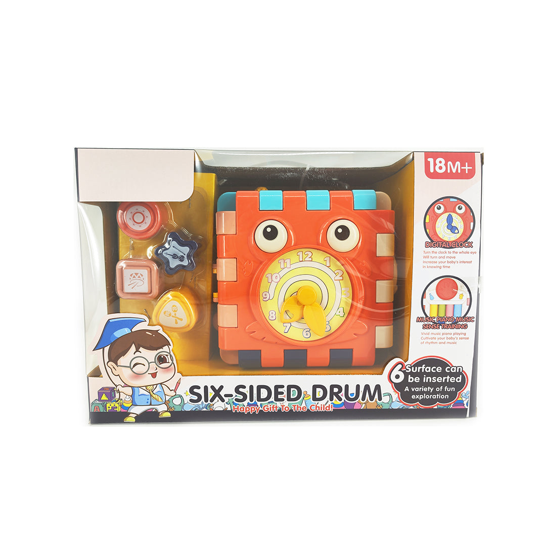 Play & Learn Infant 6 Side Drum Toy With Light & Music