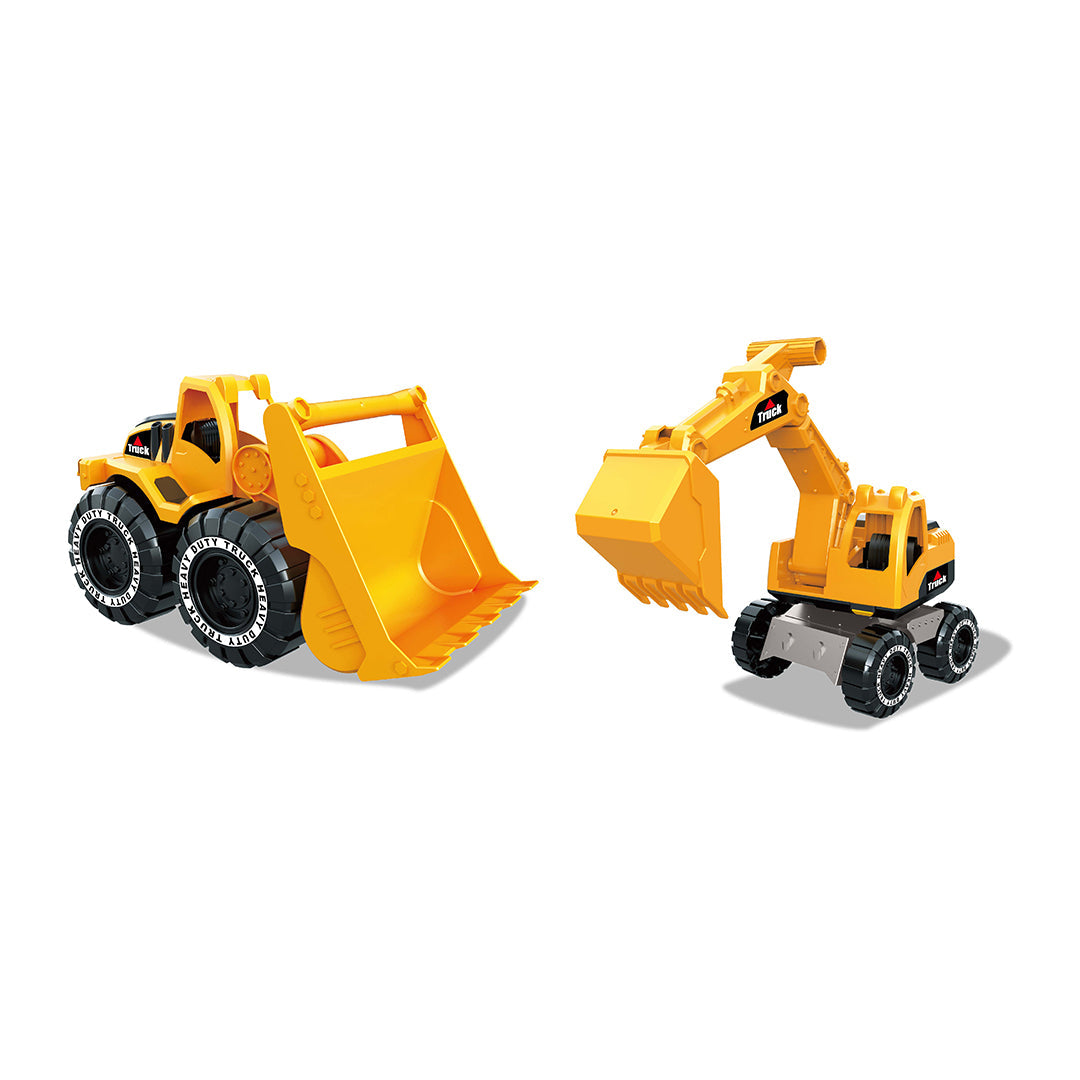 Powerful Bulldozer + Excavator