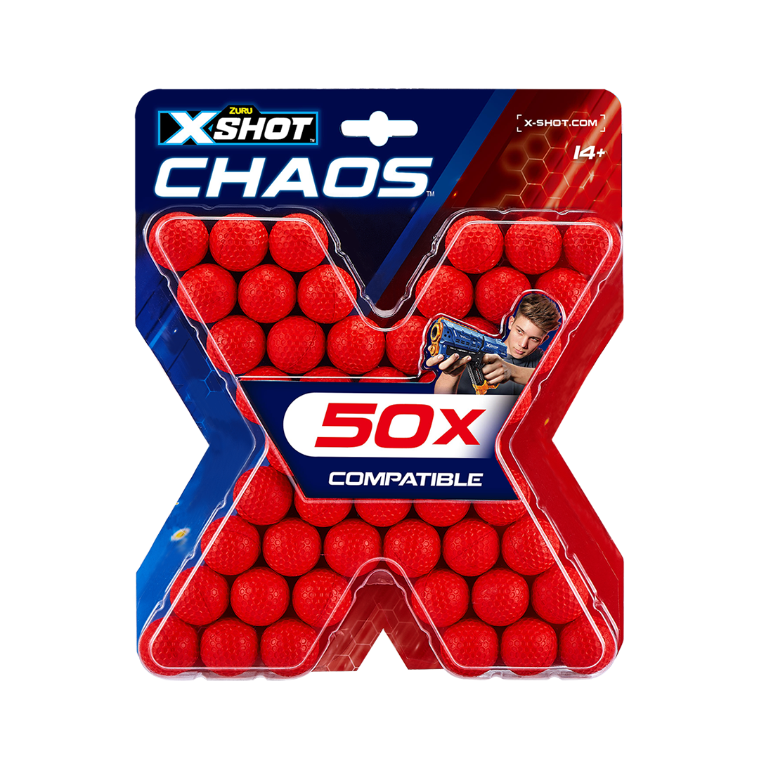 X-SHOT Chaos 50 Dart Balls Refill