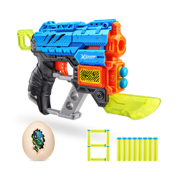 هجوم الديناصور X-Shot المنقرض (بيضة متوسطة واحدة / 8 سهام)