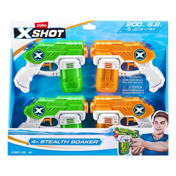 X-Shot Water Small Stealth Soaker 4 pack