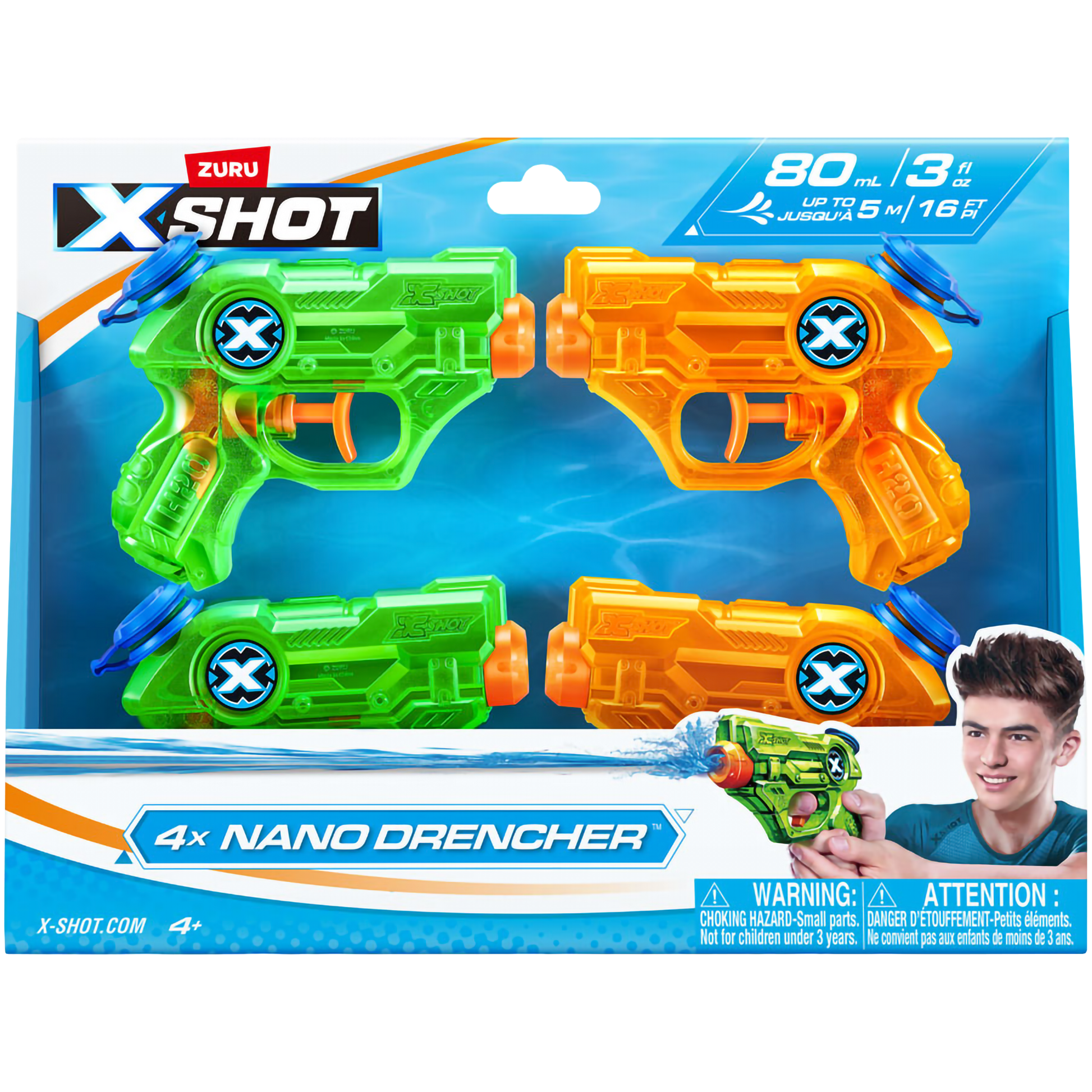 X-Shot Water Nano Drencher 4 pack