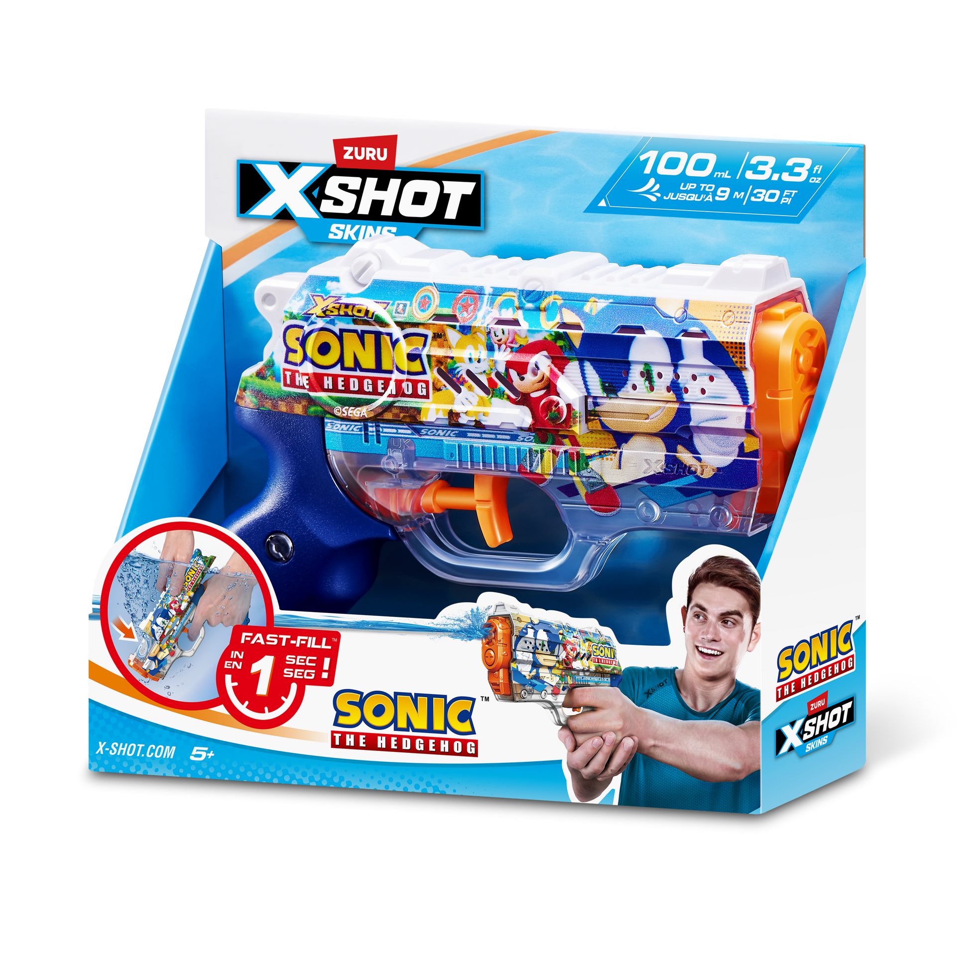 X-Shot Water Nano Fast-Fill Skins Sonic