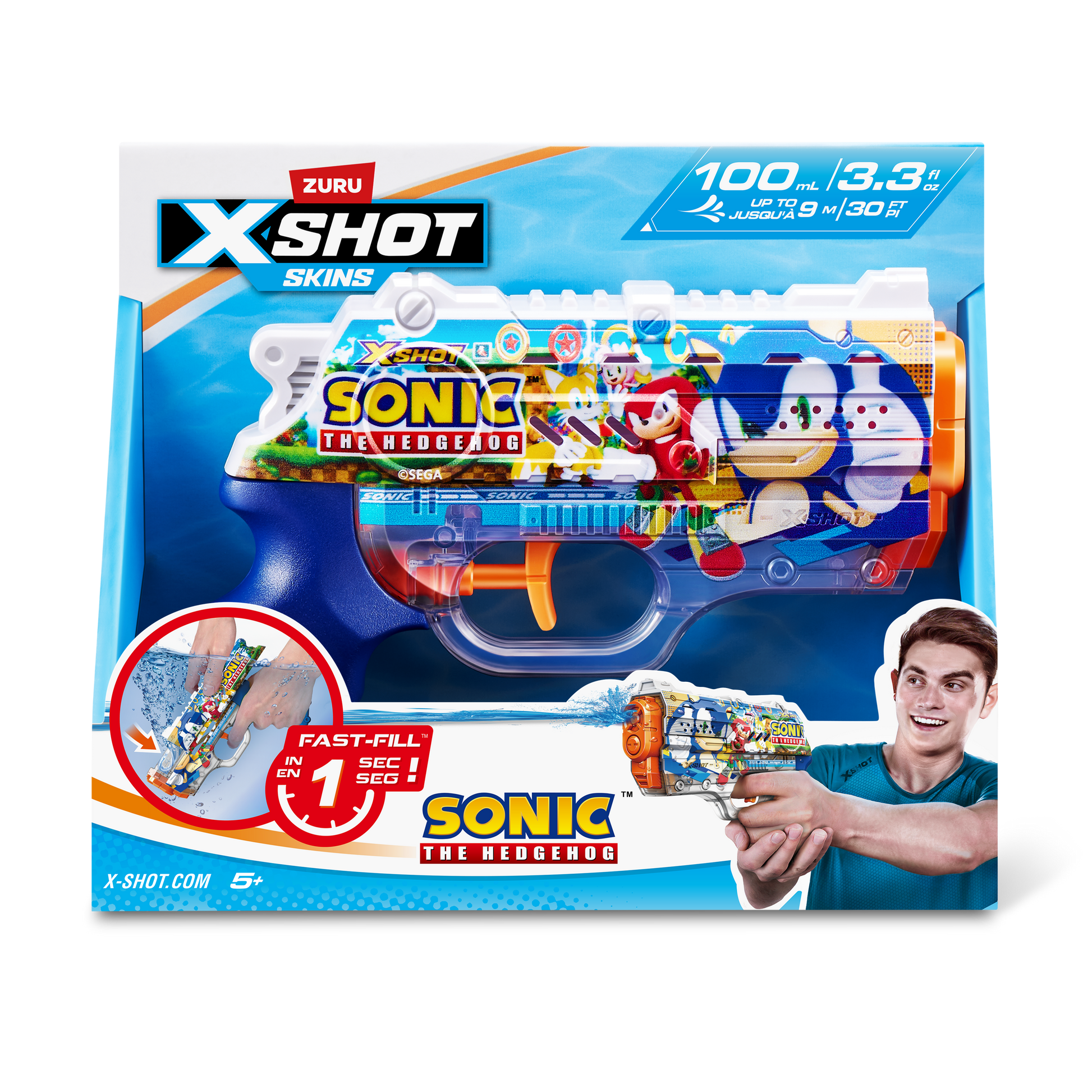 X-Shot Water Nano Fast-Fill Skins Sonic