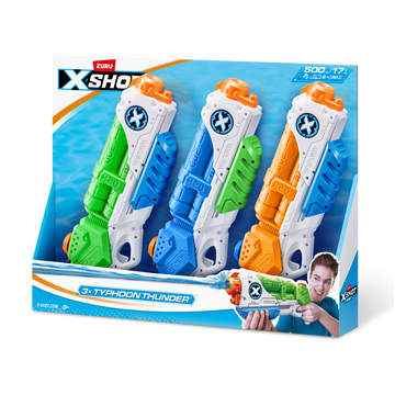 X-Shot Water Medium Typhoon Thunder 3 pack
