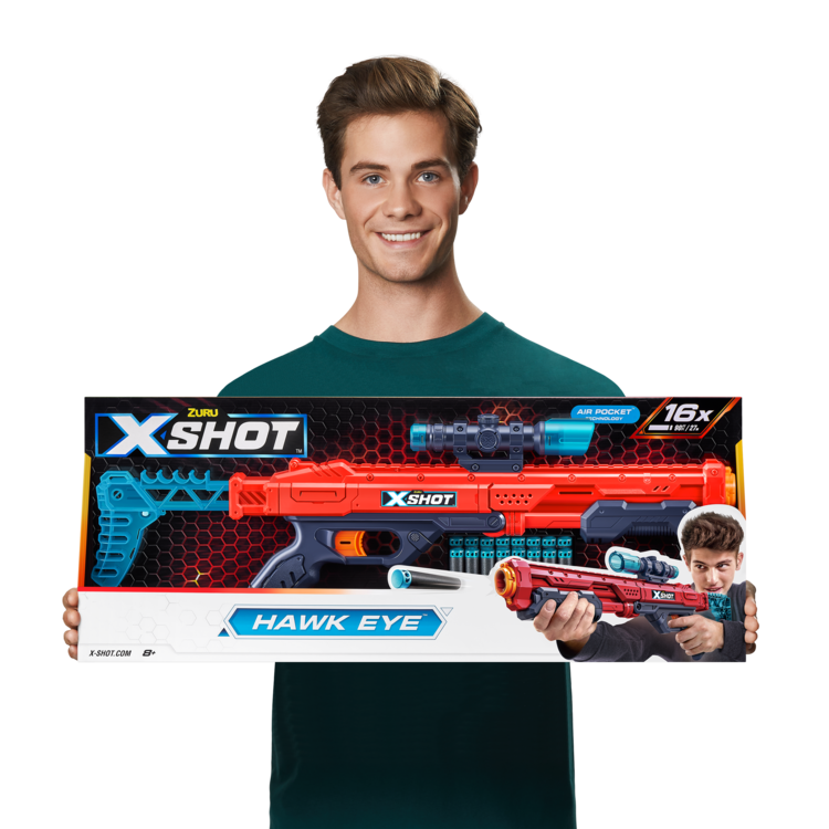 X-Shot Excel Hawk Eye (16Darts)