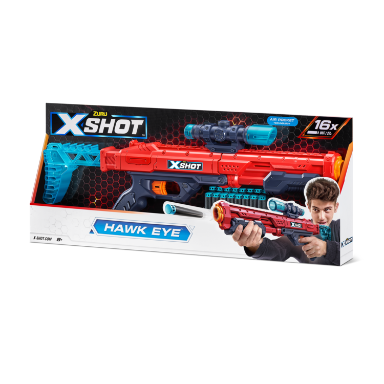 X-Shot Excel Hawk Eye (16Darts)