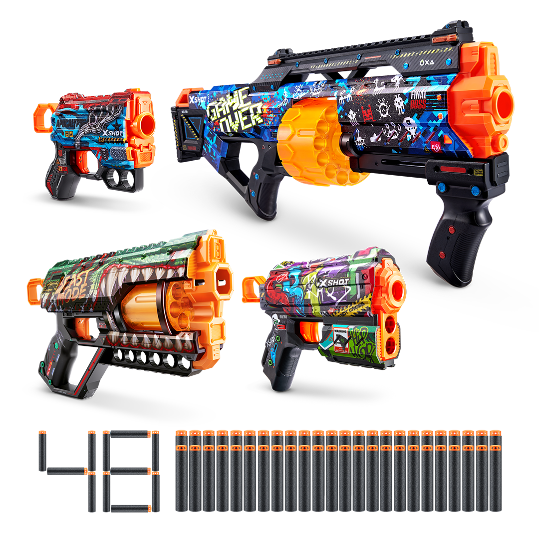 X-Shot Skins Combo Pack [Last Stand/Griefer/Flux/Menace]