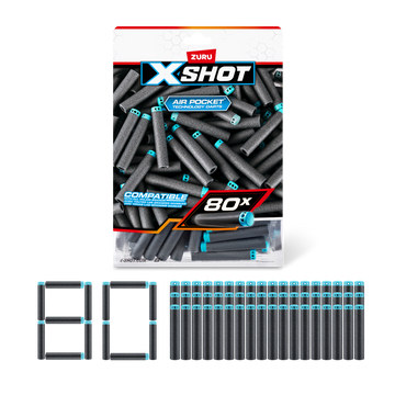 X-Shot Excel Refill Darts 80pcs
