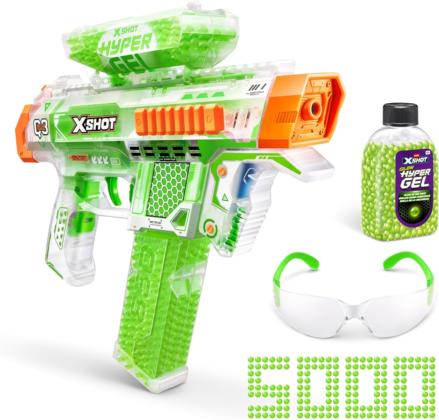 X-Shot Hyper Gel Glow In The Dark (Medium)