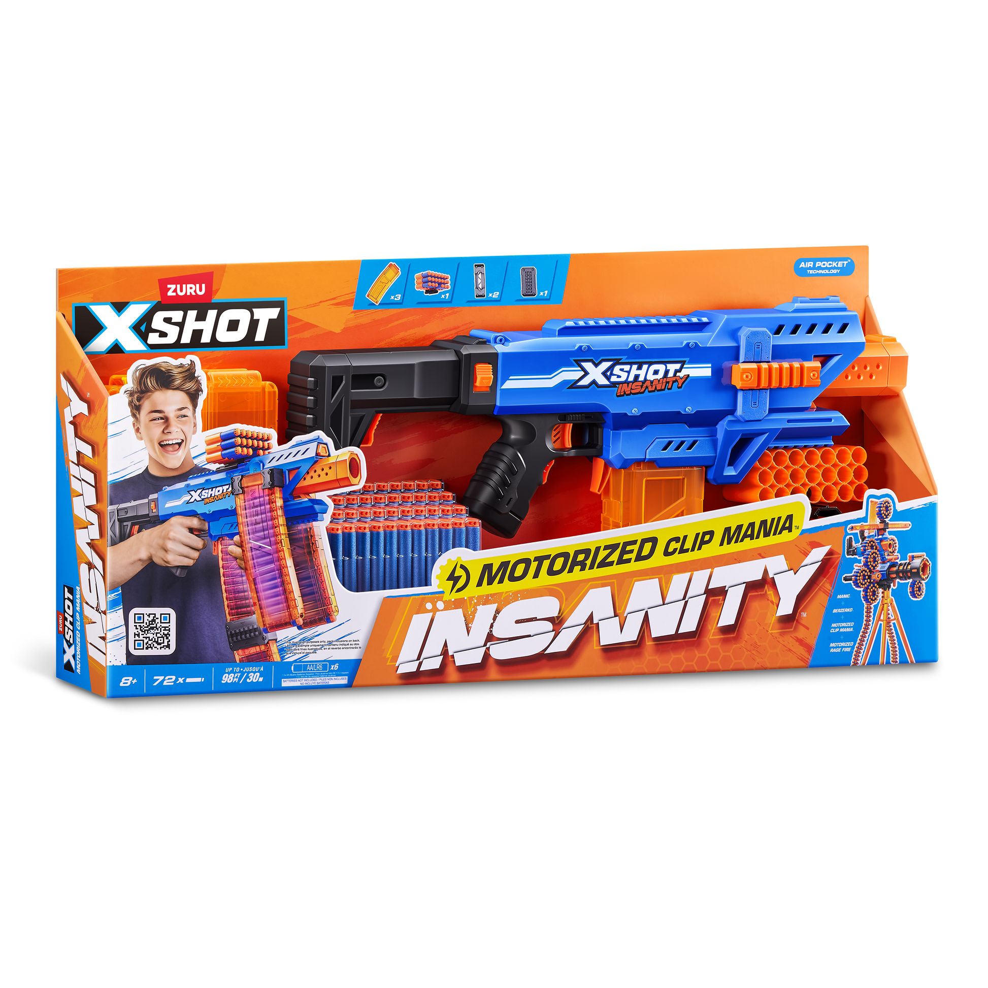 X-Shot Isanity Motorised Clip Blaster