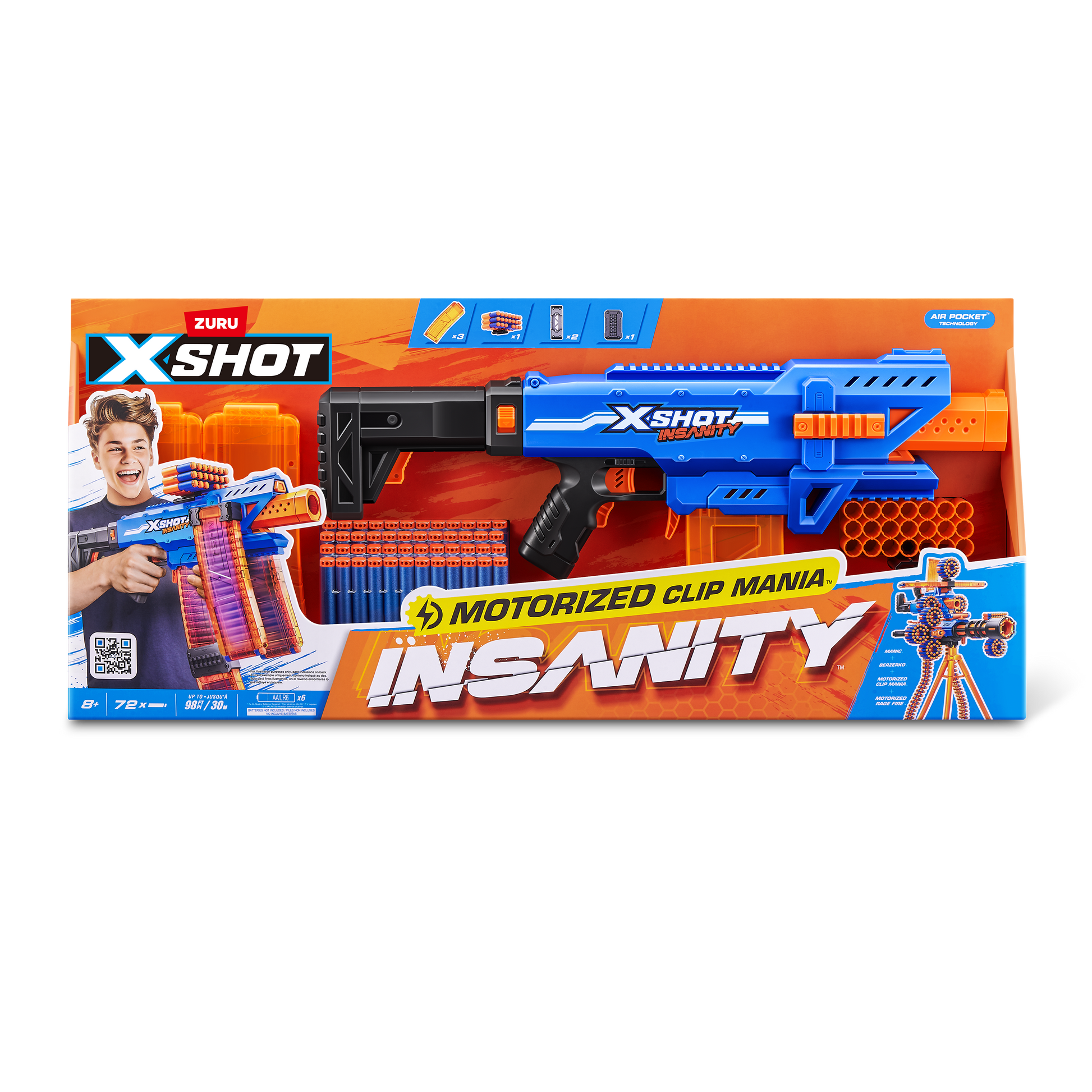 X-Shot Isanity Motorised Clip Blaster