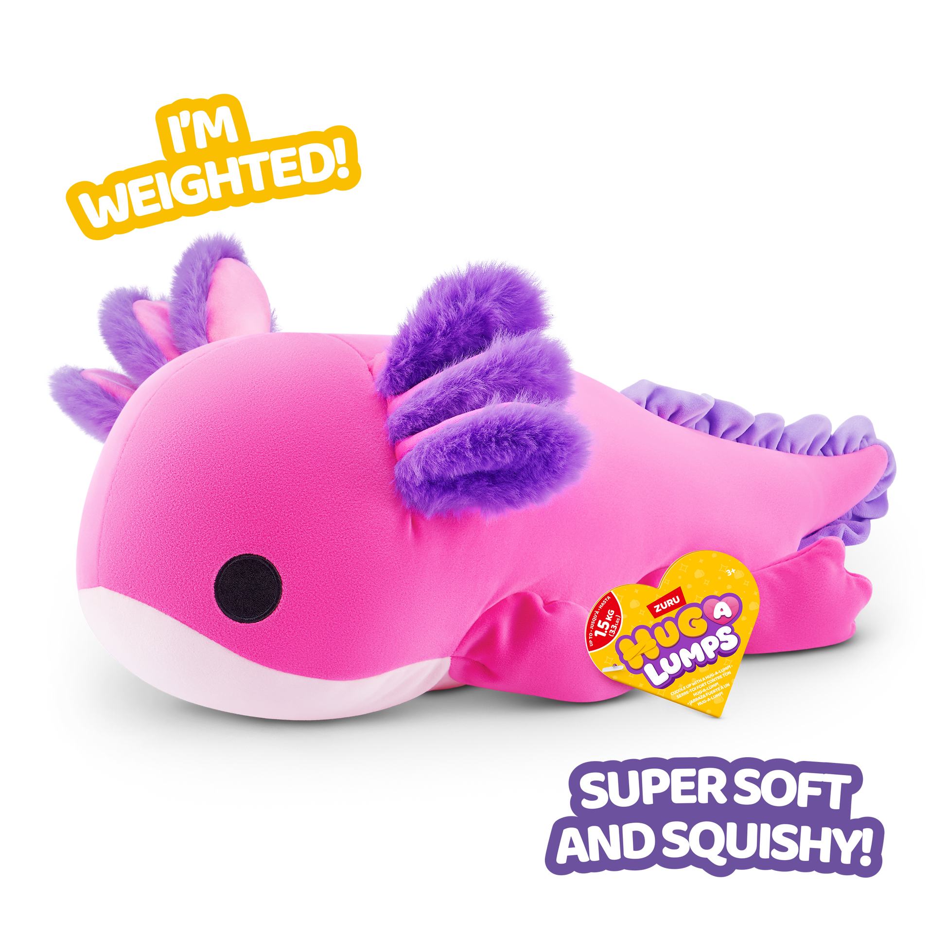 Hug A Lumps Medium - Ally The Axolotl