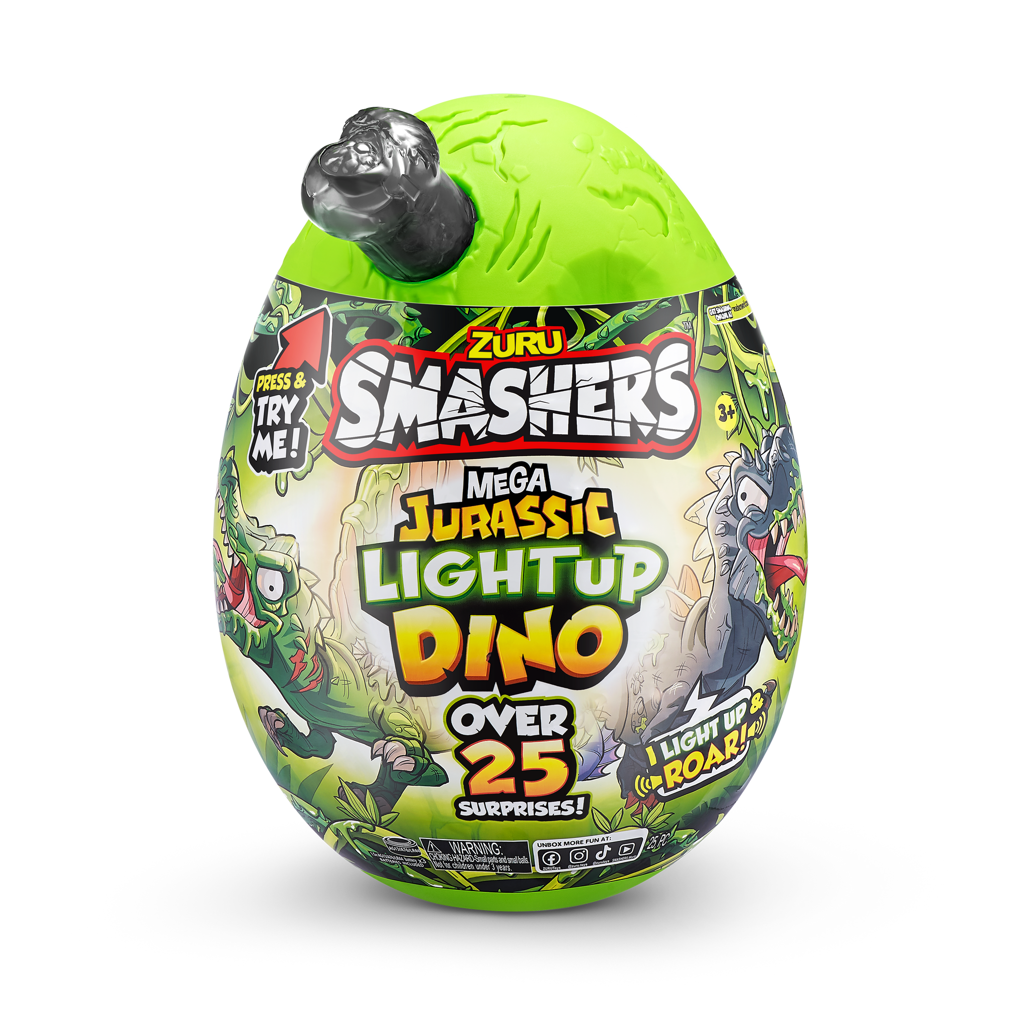 Smasher Mega Dino Combo  (Dino Island + Jurassic Light Up Dino Egg)