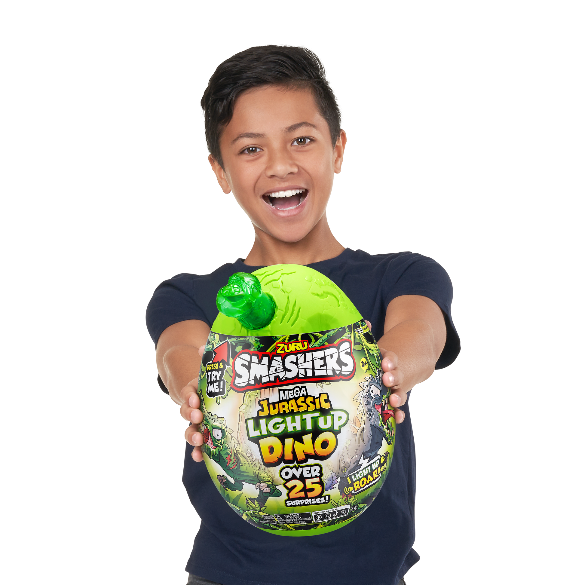 Smasher Mega Dino Combo  (Dino Island + Jurassic Light Up Dino Egg)