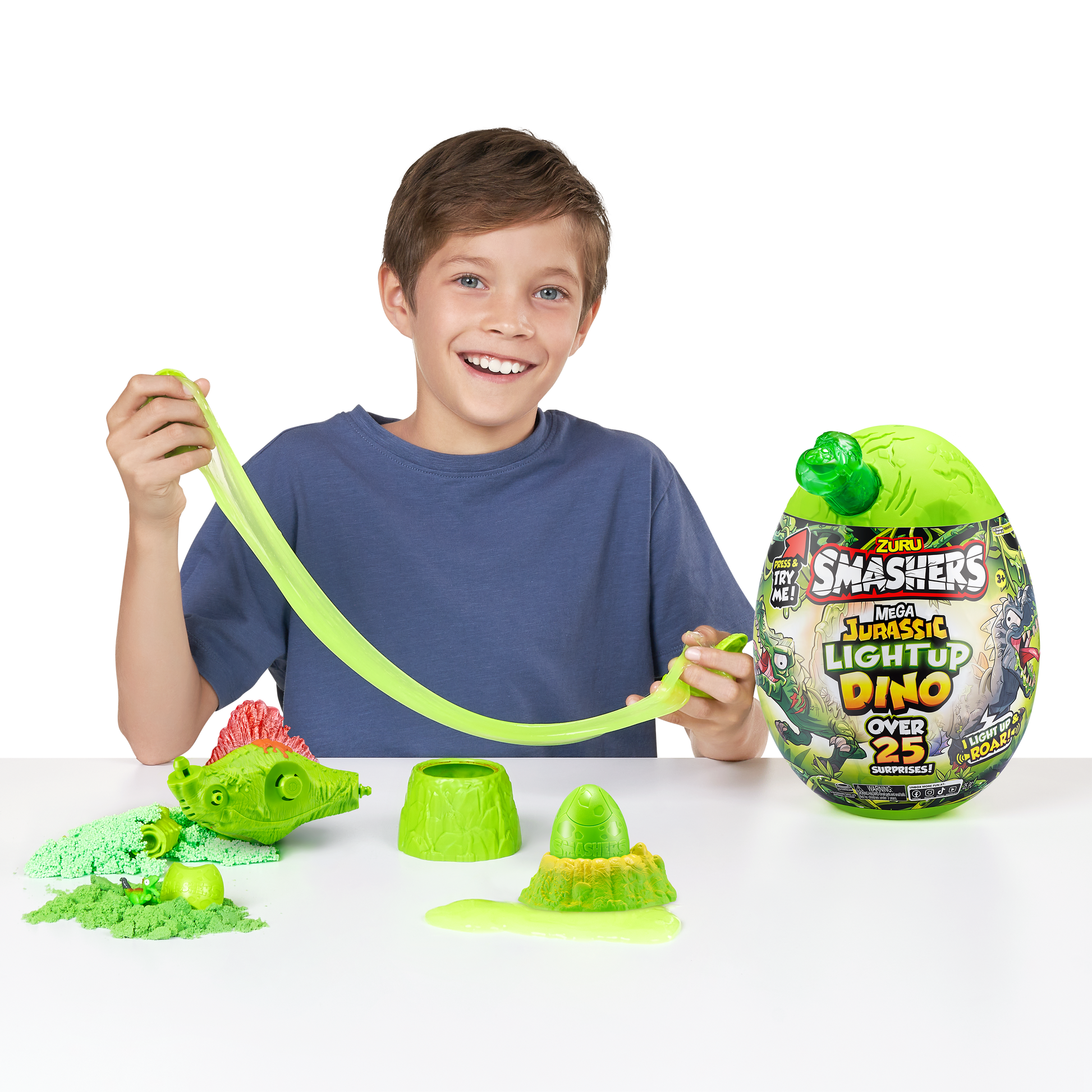 Smasher Mega Dino Combo  (Dino Island + Jurassic Light Up Dino Egg)