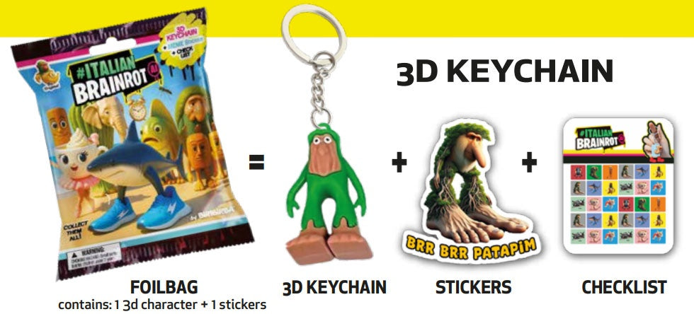 Italian Brainrot 3D Keychain