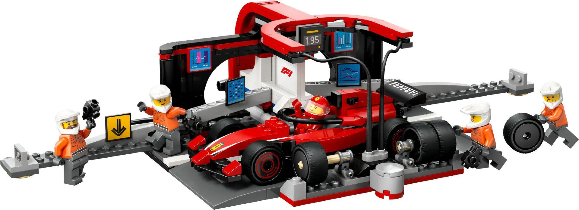 LEGO® F1® Pit Stop & Pit Crew with Ferrari Car