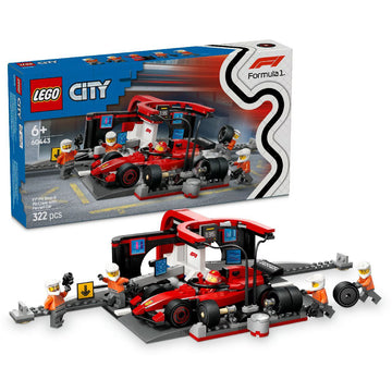 LEGO® F1® Pit Stop & Pit Crew with Ferrari Car