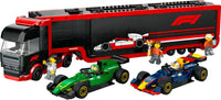 LEGO® F1® Truck with RB20 & AMR24 F1® Cars