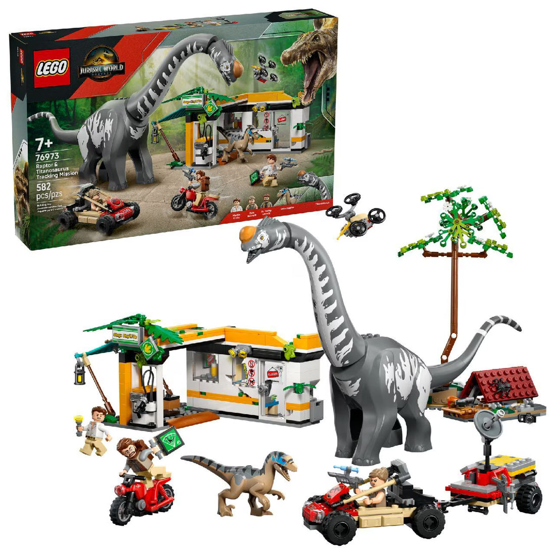 LEGO 76973 Raptor & Titanosaurus Tracking Mission